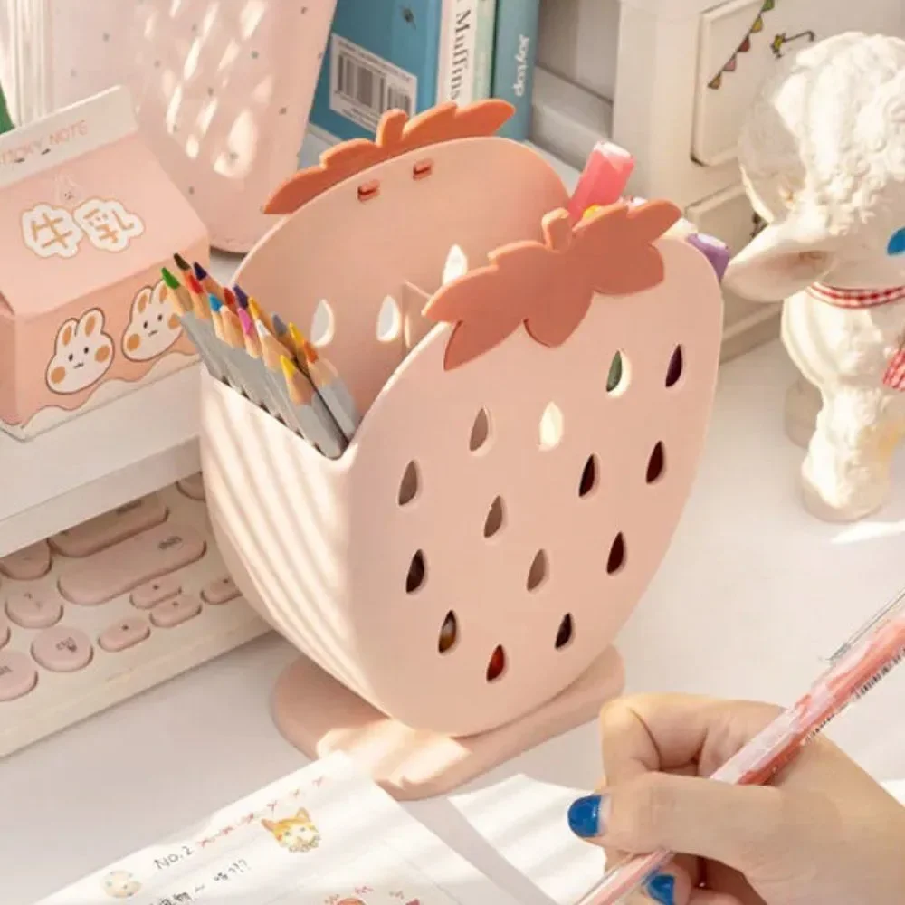 Strawberry Household Organizer | Desktop Pen Holder Makeup Organizer